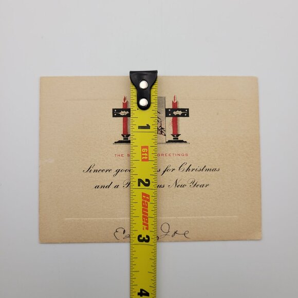 Vintage Christmas Greeting Card Signed Esther Collectible Holiday Crafting Retro - Picture 5 of 6